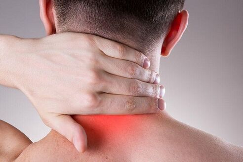 Dor de osteocondrose no pescozo
